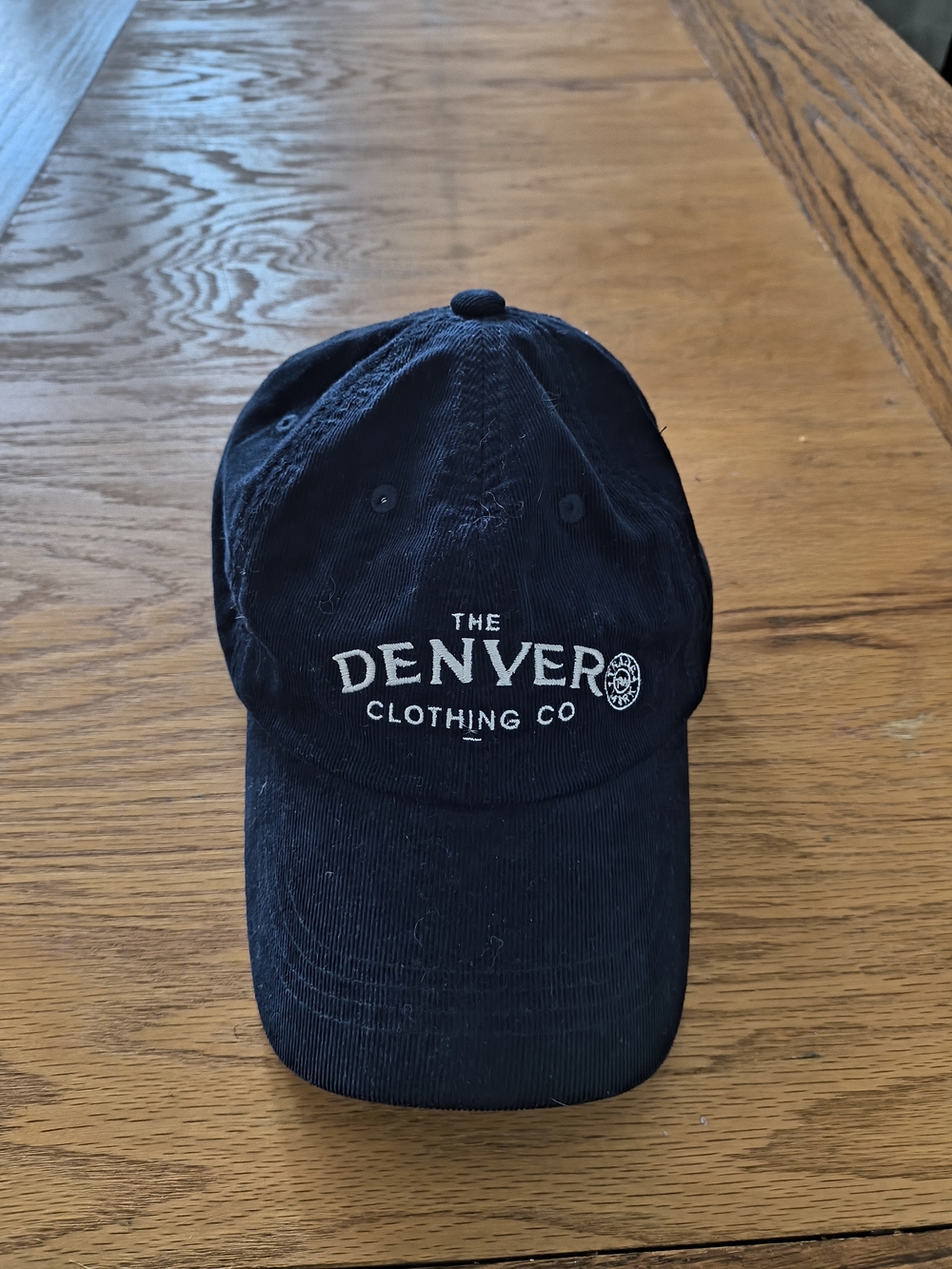 The Denver Clothing Co. Navy Corduroy Baseball Cap